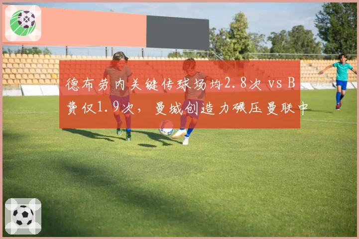 德布劳内关键传球场均2.8次 vs B费仅1.9次，曼城创造力碾压曼联中场数据